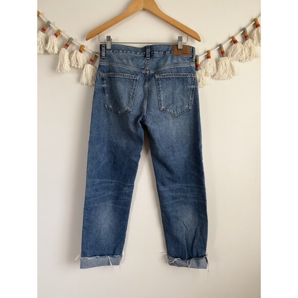 Madewell The Dean Easy Straight Jean Monessen Med Wash Denim Relaxed Fit 25 - Picture 3 of 12